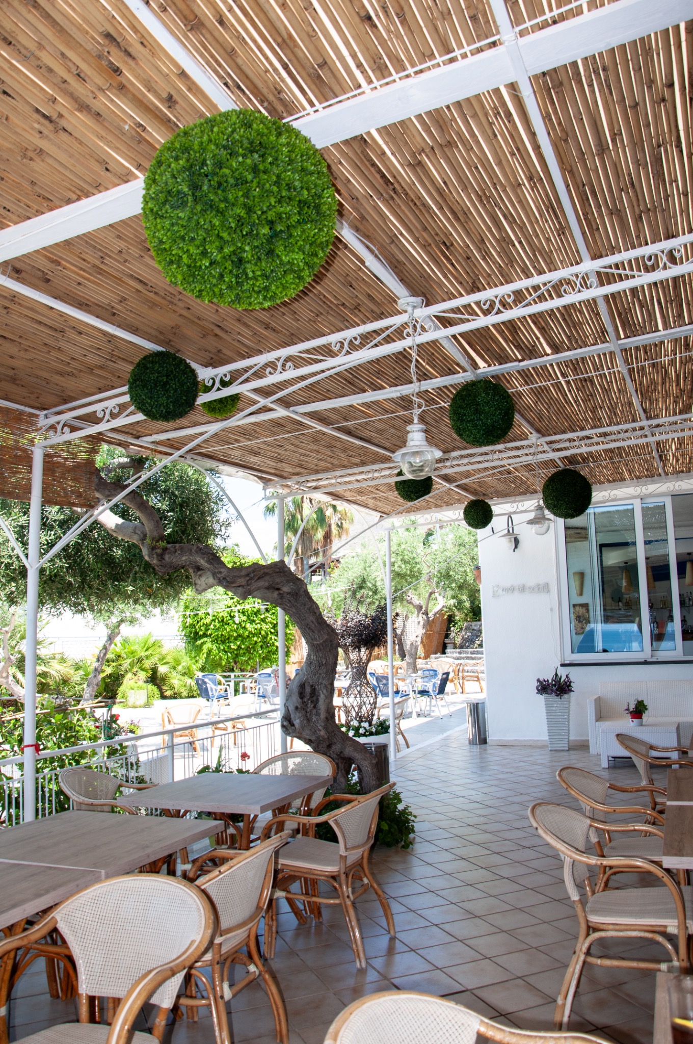 Terrazza coperta del ristorante